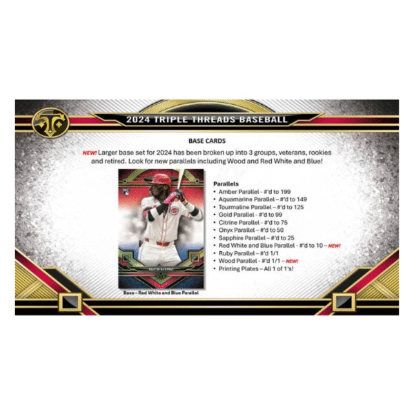 2024 Topps Triple Threads Baseball Hobby Box - Image 2
