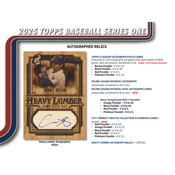 2025 Topps Series 1 Baseball Jumbo Box - Image 6