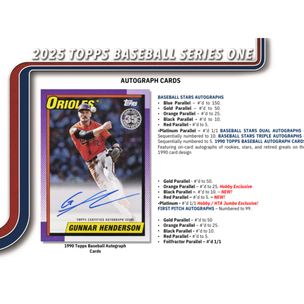 2025 Topps Series 1 Baseball Jumbo Box - Image 7