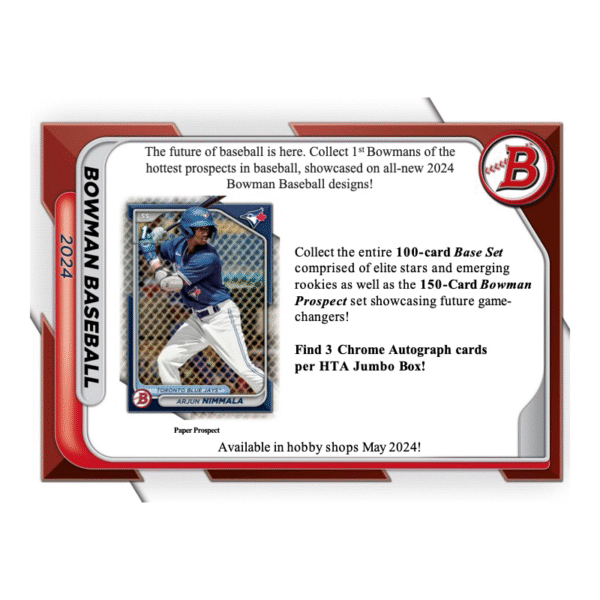 2024 Bowman Baseball Jumbo Box - Image 2